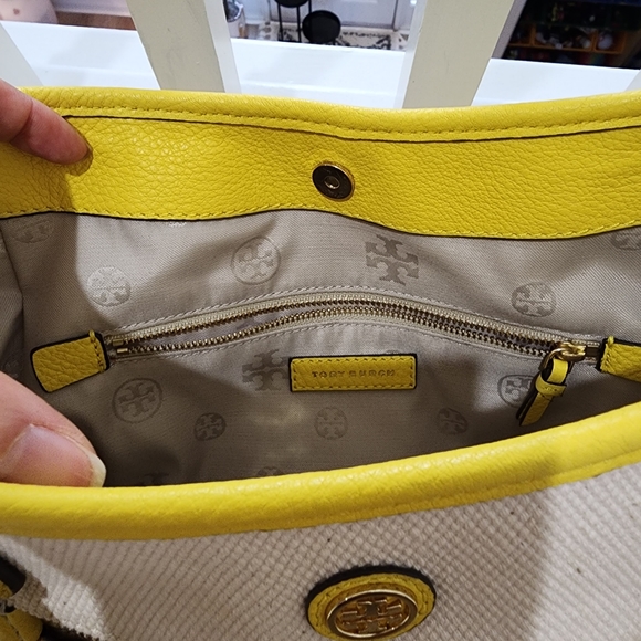 Tory Burch The Frances Canvas Satchel - Picture 9 of 13